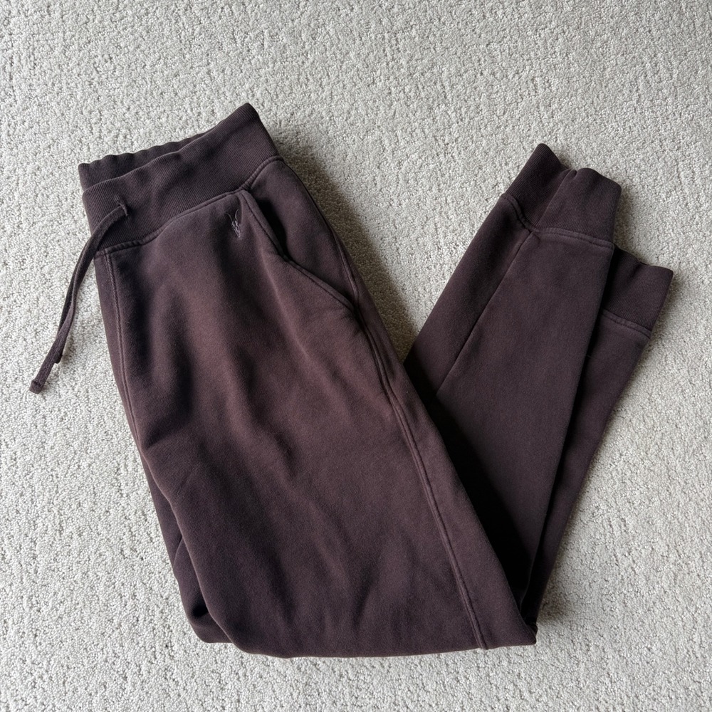 All Saints Raven Joggers Mens M Brown Slim Tapered Organic Cotton Sweatpants